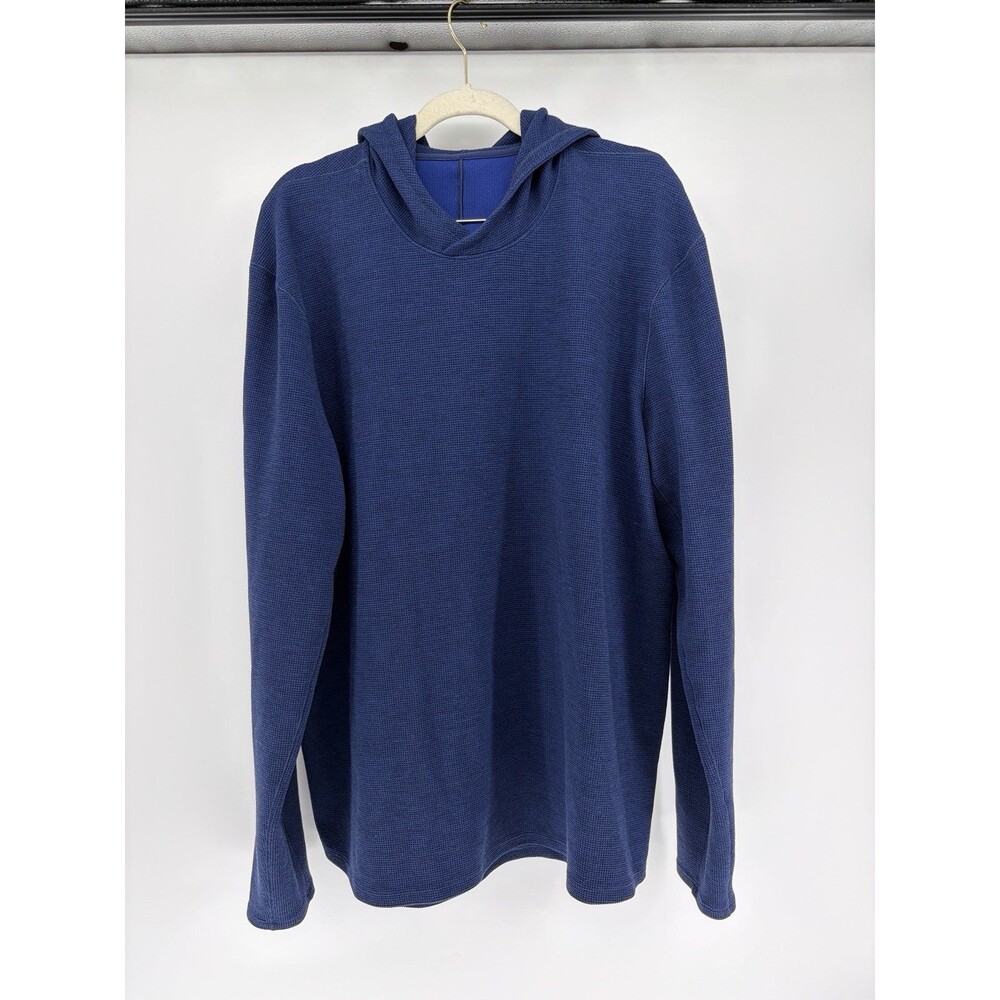 Lululemon Shift Stitch Hoodie Medium Blue Long Sleeve Lightweight Best fit L/XL